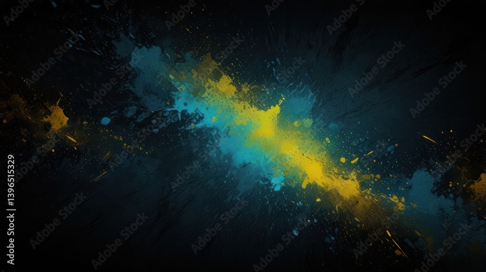 Obraz premium abstract blue and yelow background