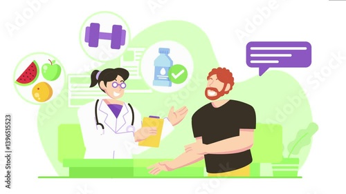 Nutrition Consultation Illustration