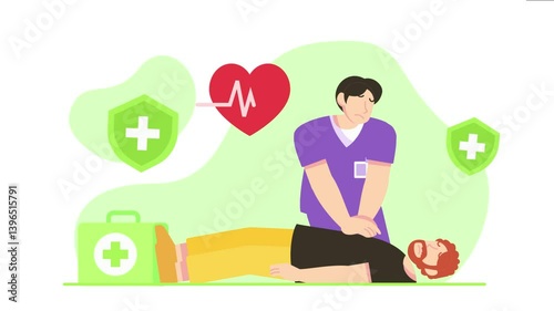 First Aid Emergency Illustration