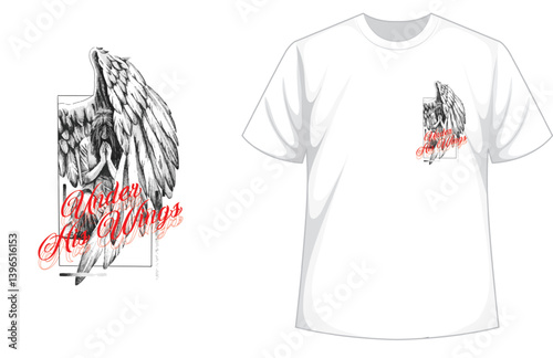 Christian bible verse t shirt design illustration vector
