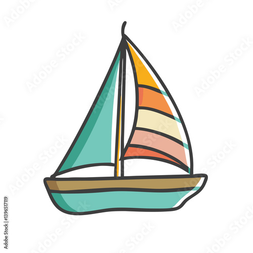 sailboat icon, sailboat vector illustration-simple illustration of sailboat, perfect for sailboat logos and icons