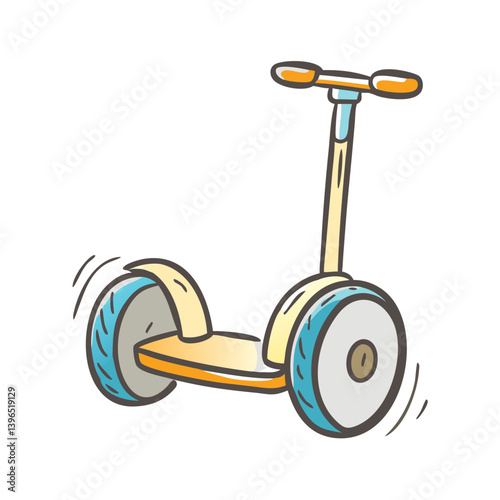 segway scooter icon, segway scooter vector illustration-simple illustration of segway scooter, perfect for segway scooter logos and icons