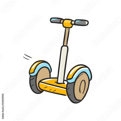 segway scooter icon, segway scooter vector illustration-simple illustration of segway scooter, perfect for segway scooter logos and icons