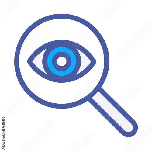 Eye Inside Magnifier Search Icon Design