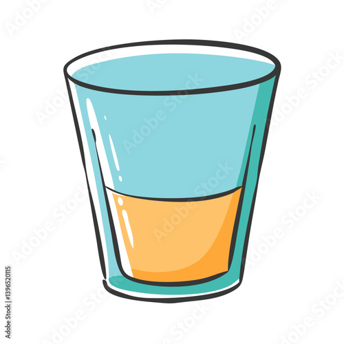 shot glass icon, shot glass vector illustration-simple illustration of shot glass, perfect for shot glass logos and icons