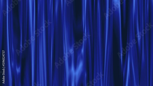 Abstract blue curtain background looping 4k animation video