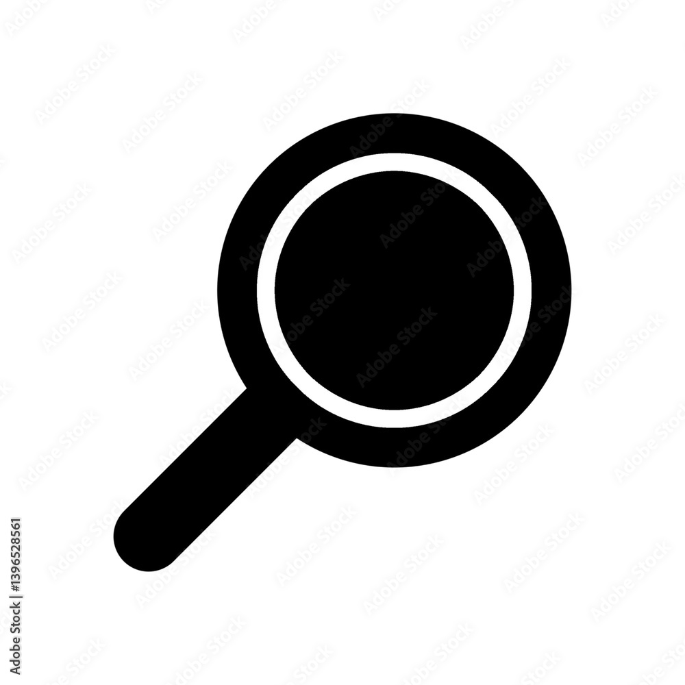 Search silhouette icon with simple and modern design for web and app Search silhouette icon with simple and modern design for web and app