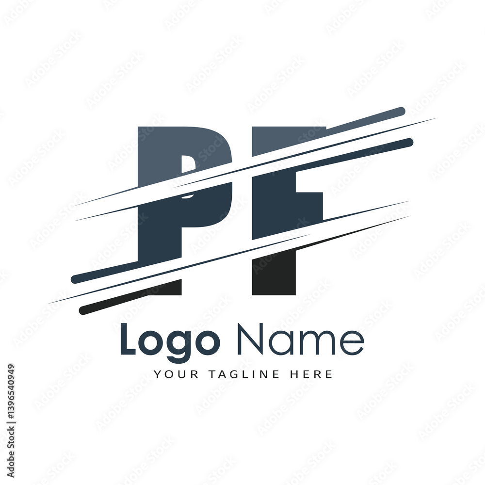 initial monogram logo with letter style design