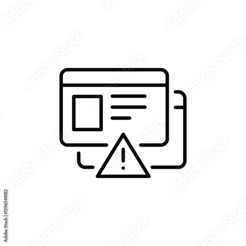 Virus email icon. Simple virus email icon for social media, app, and web design. Vector illustration