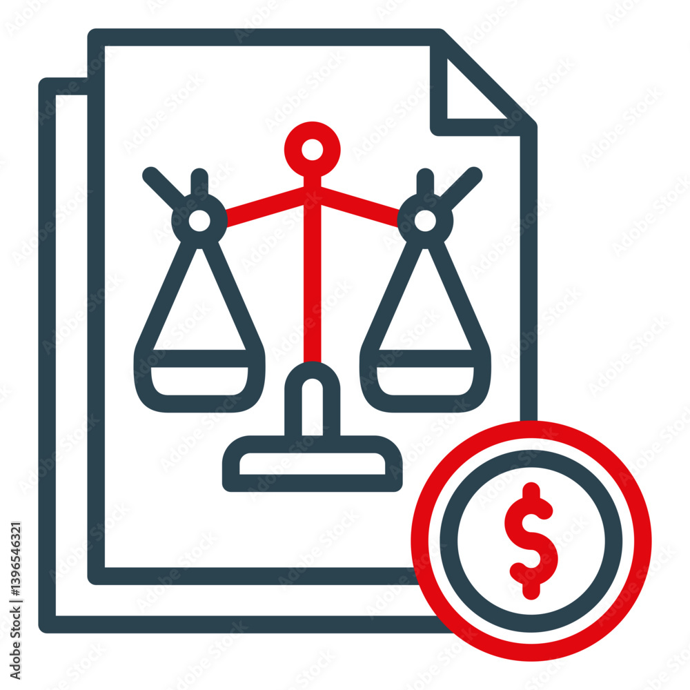 Fototapeta premium Law Icon