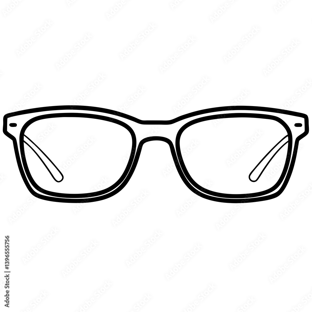 glasses isolated on white