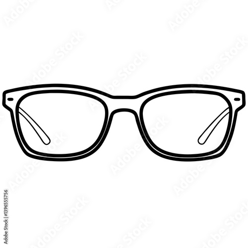 glasses isolated on white