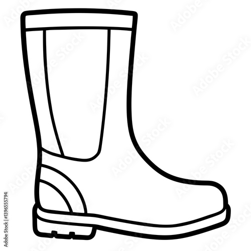 winter boot vector illustration