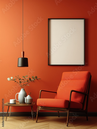 living room interior with sofa x Empty Frame