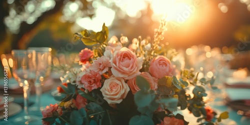 Ethereal Dreams of Reason Feast Golden Hour Luxury Table Design for Seasonal Celebrations, Intimate Gatherings and Sustainable Event Styling