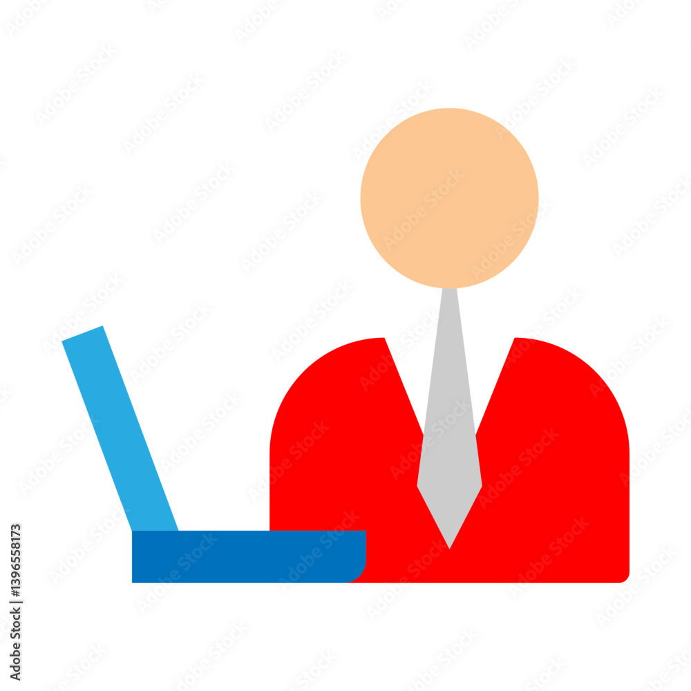 Employee Vector Flat Icon Design Employee Vector Flat Icon Design