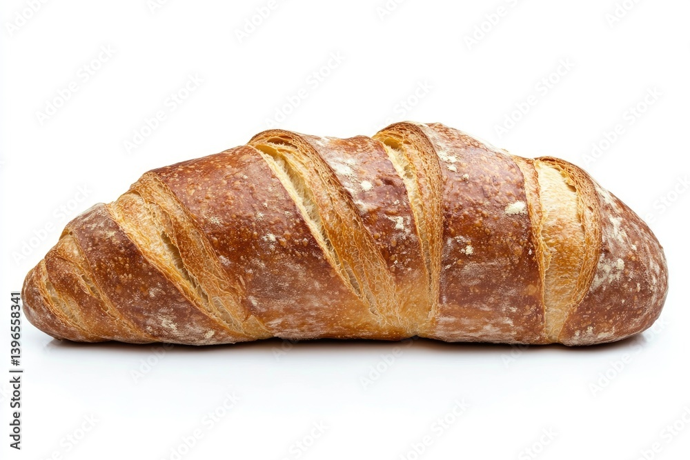 Artisan Sourdough Bread Loaf Isolated on White Background Food Photography Artisan Sourdough Bread Loaf Isolated on White Background Food Photography