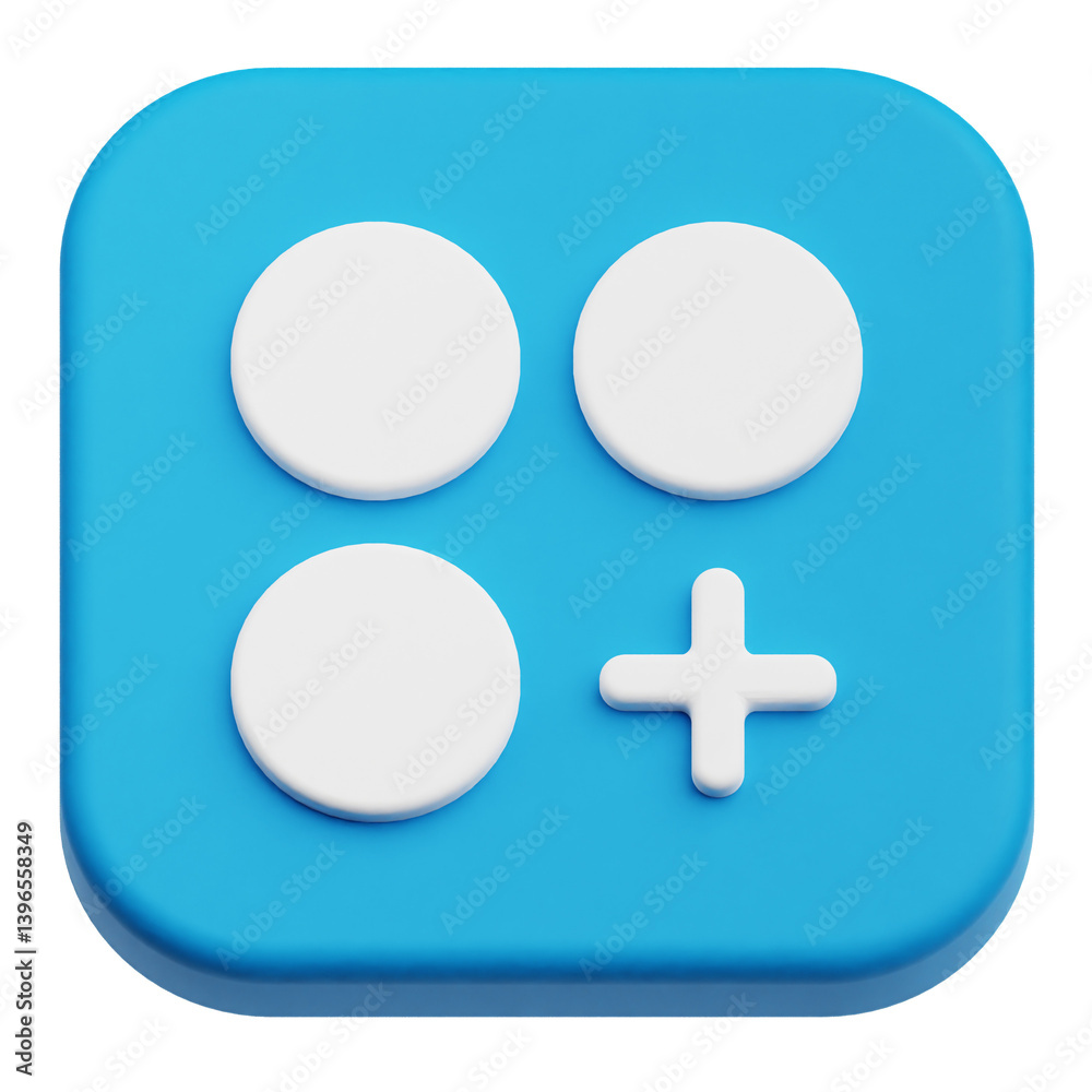 Obraz premium app user interface 3d icon isolated on the transparent background