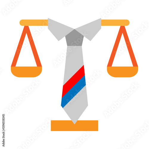 Business Law Vector Flat Icon Design