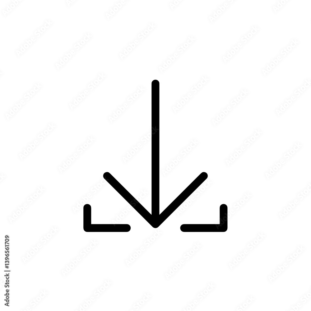 Download Arrow Icon Design in Minimalist Style Download Arrow Icon Design in Minimalist Style
