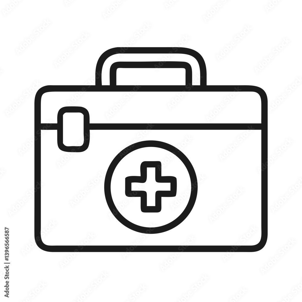 First Aid Kit Representing Medical Assistance Icon Design First Aid Kit Representing Medical Assistance Icon Design