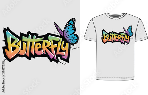 Butterfly T Shirt Design