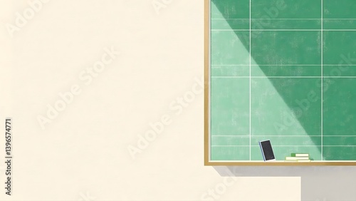 teaching classroom blackboard illustration scene