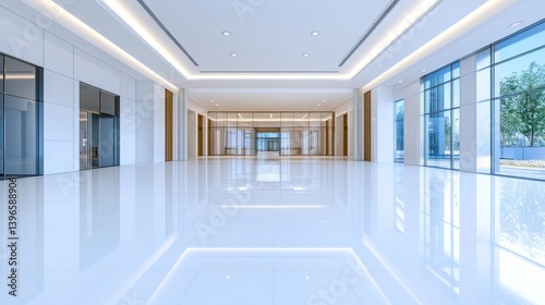 Obraz na płótnie Modern Office Building Lobby Interior Design w salonie