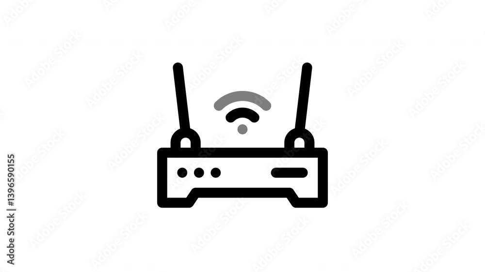 wifi router animated icon