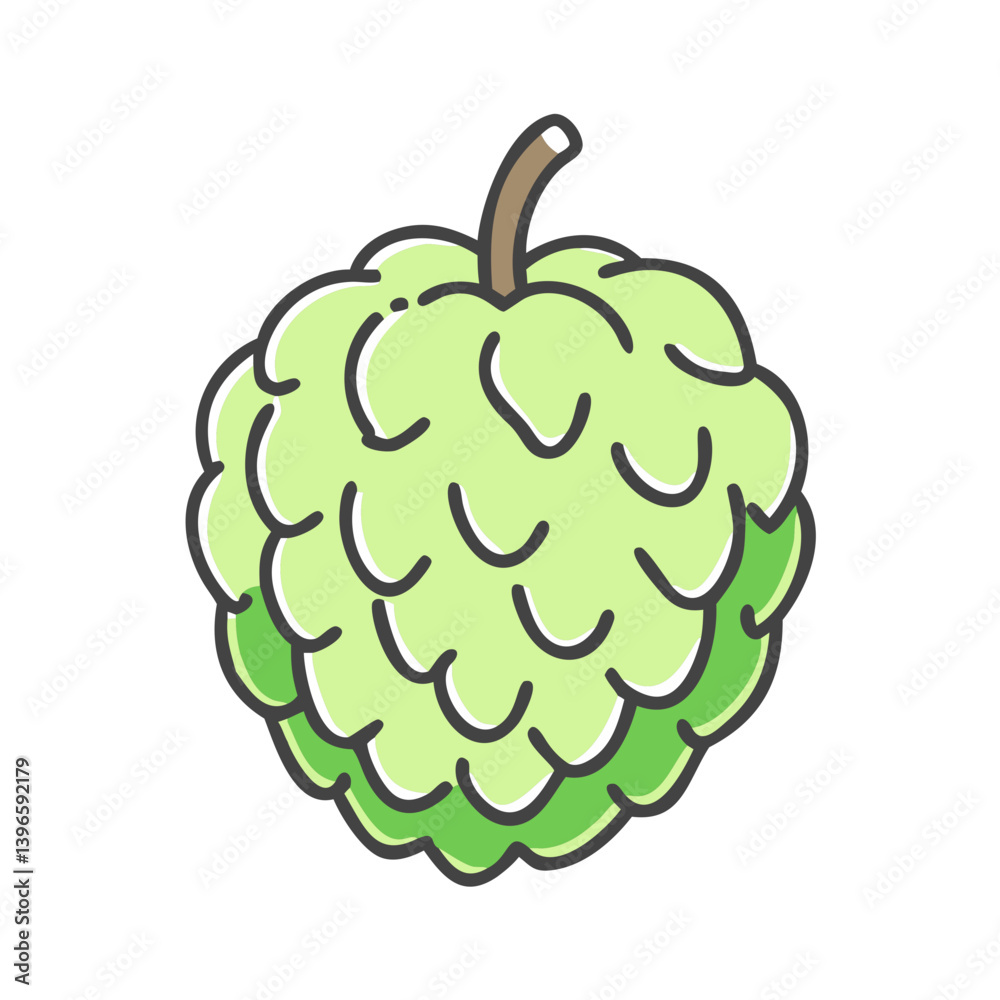 sugar apple icon, sugar apple vector illustration-simple illustration of sugar apple, perfect for sugar apple logos and icons sugar apple icon, sugar apple vector illustration-simple illustration of sugar apple, perfect for sugar apple logos and icons