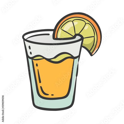 tequila shot icon, tequila shot vector illustration-simple illustration of tequila shot, perfect for tequila shot logos and icons