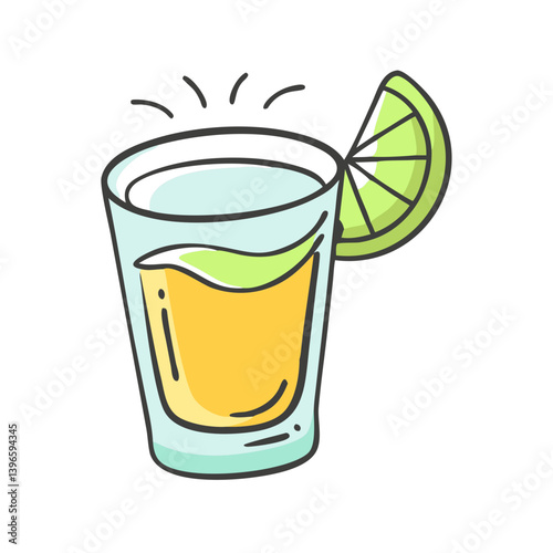 tequila shot icon, tequila shot vector illustration-simple illustration of tequila shot, perfect for tequila shot logos and icons