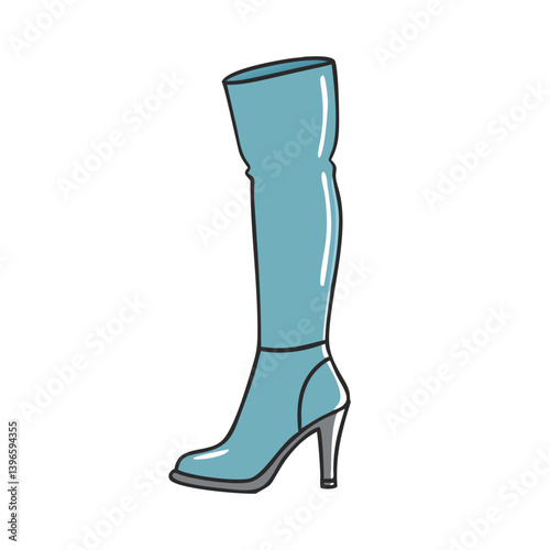 thigh high boots icon, thigh high boots vector illustration-simple illustration of thigh high boots, perfect for thigh high boots logos and icons