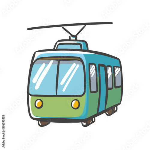 tram icon, tram vector illustration-simple illustration of tram, perfect for tram logos and icons