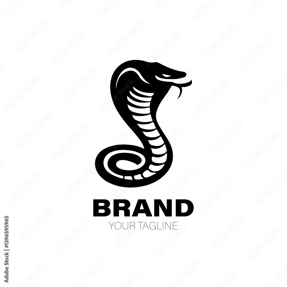 Fototapeta premium Cobra Logo. Cobra Logo Design. Cobra Logo Brand. Cobra Logo Vector Design Isolated on White Background