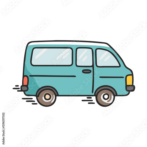van icon, van vector illustration-simple illustration of van, perfect for van logos and icons