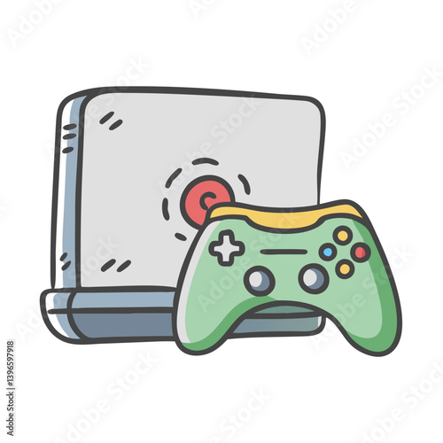 video game console icon, video game console vector illustration-simple illustration of video game console, perfect for video game console logos and icons