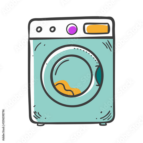 washing machine icon, washing machine vector illustration-simple illustration of washing machine, perfect for washing machine logos and icons