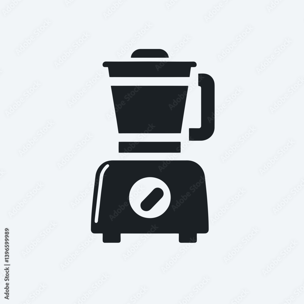 very simple flat and single minimalist Food Processor Button Silhouettes in black on a white background very simple flat and single minimalist Food Processor Button Silhouettes in black on a white background