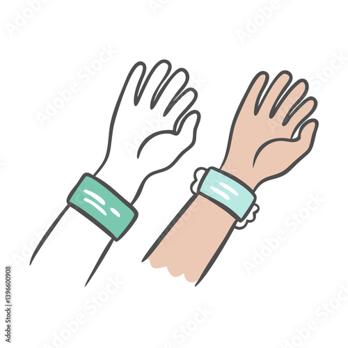 wristbands icon, wristbands vector illustration-simple illustration of wristbands, perfect for wristbands logos and icons