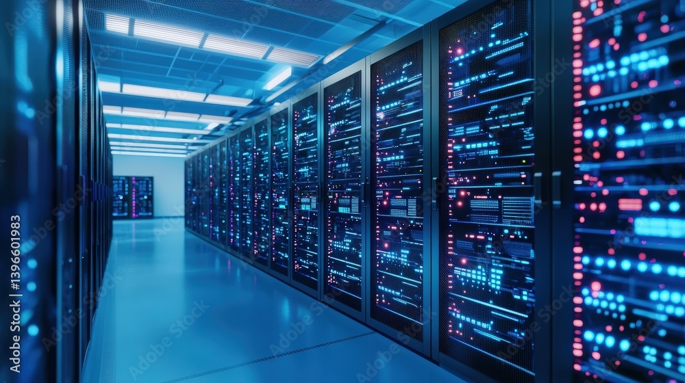 A futuristic data center with organic AI structures, Rare Computing A futuristic data center with organic AI structures, Rare Computing