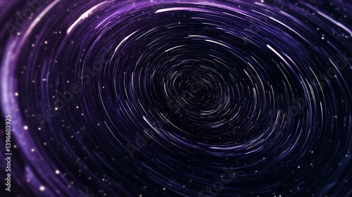 Wallpaper Mural A mesmerizing swirl of stars and cosmic elements, showcasing the beauty of the universe in vibrant purple hues. Torontodigital.ca