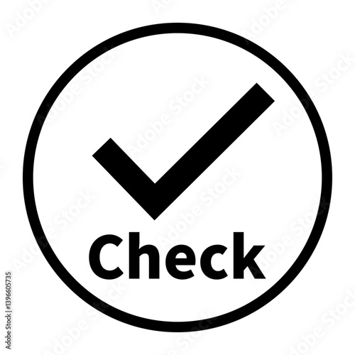 チェックマークのピクトサイン