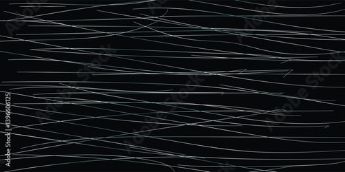 Black modern wide abstract technology background with glowing high-speed and movement light effect. Vector illustration