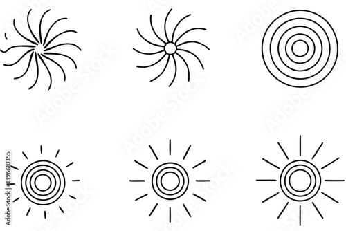 magnetic field line line art vibrant science concept