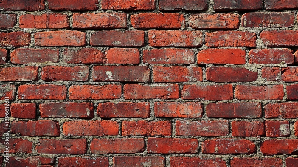 Fototapeta premium Aged Red Brick Wall Texture Background