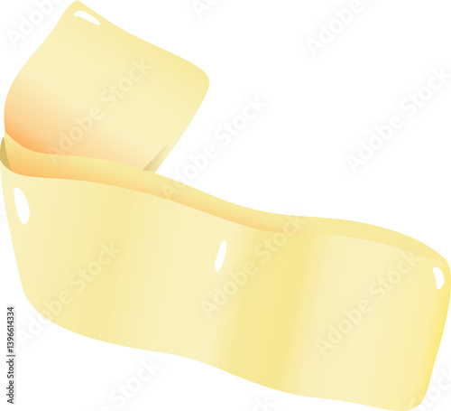 Elastic Training Band Gym Equipment in Flat Design for Strength and Flexibility Workouts