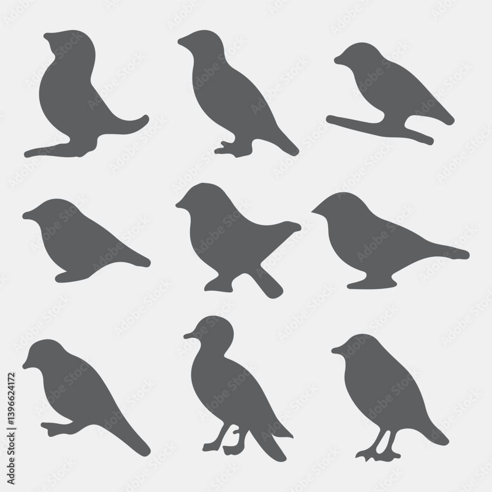 Fototapeta premium collection of birds