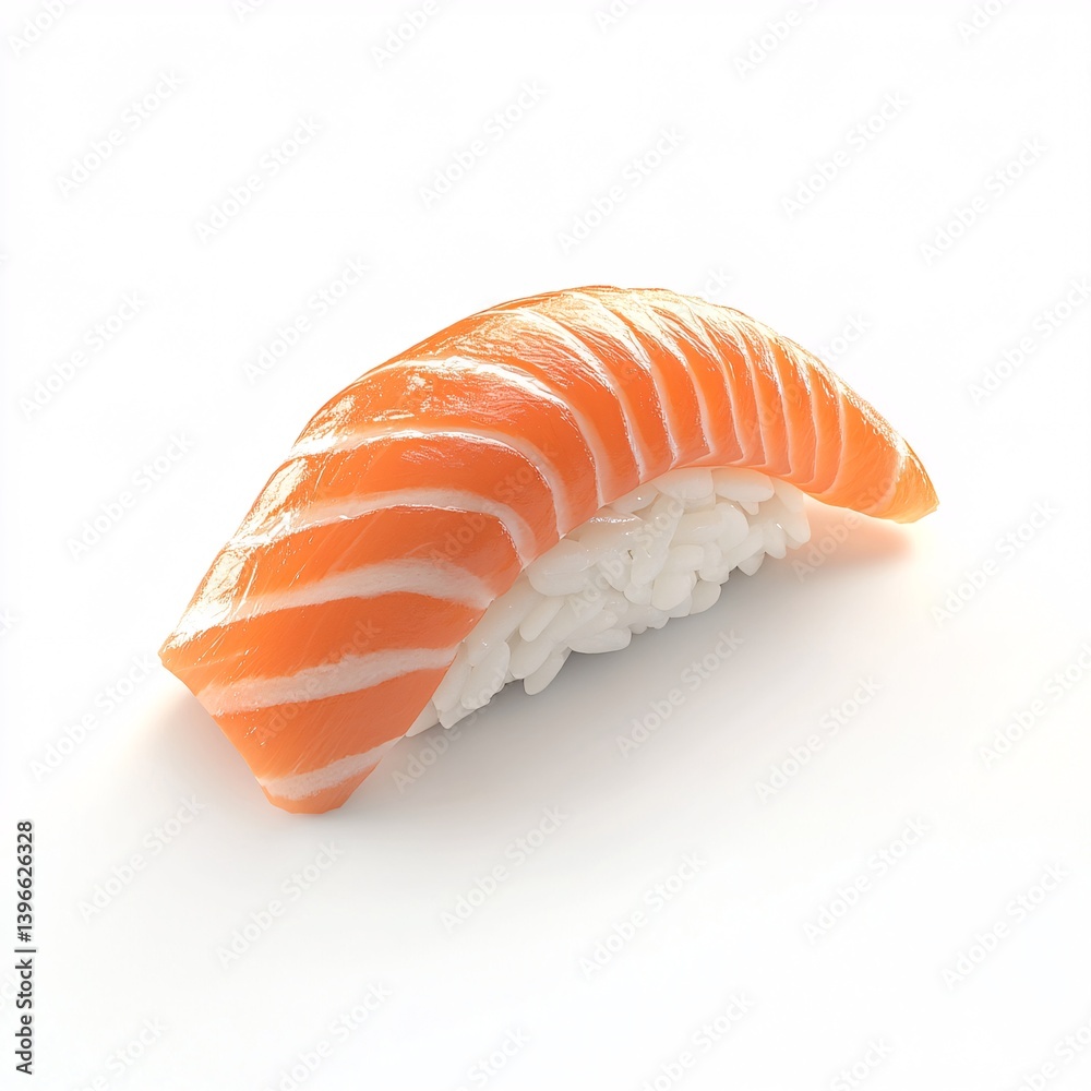 Iconic Japanese food – tuna nigiri sushi captured in detailed 3D illustration Iconic Japanese food – tuna nigiri sushi captured in detailed 3D illustration