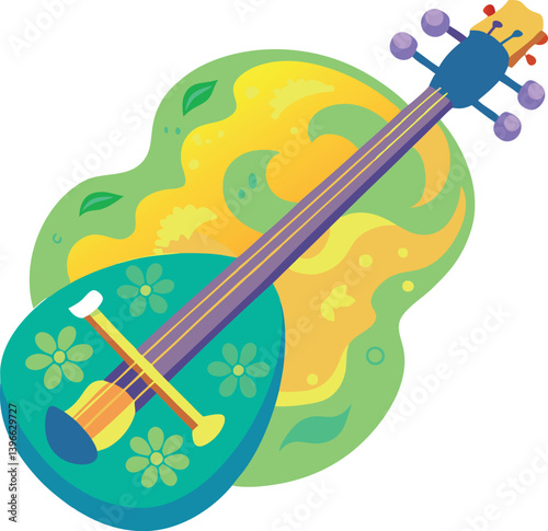 musical instruments vector illustration